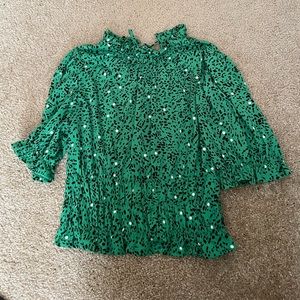 Green blouse
